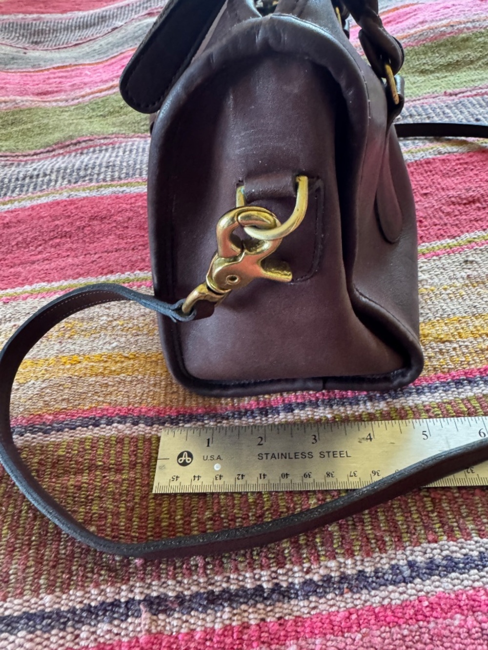 COACH Bag Leather Brown - Picture 3 of 10